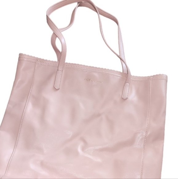 BCBGENERATION Pastel Pink Tote Bag Handbag Purse Barbiecore PU Straps Travel - Picture 6 of 6